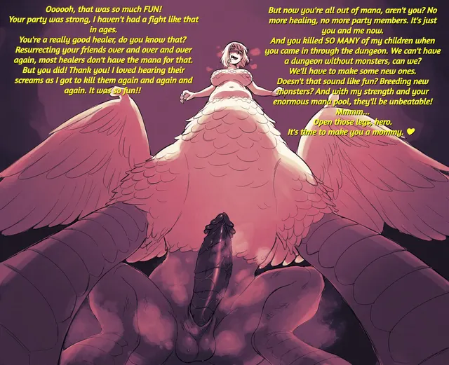 After the Party Wipe [Bad End] [Monstergirl] [Futanari] [Dark] [Cruel] [Defeated Heroes] [Breeding] (Art by: Millkefats)