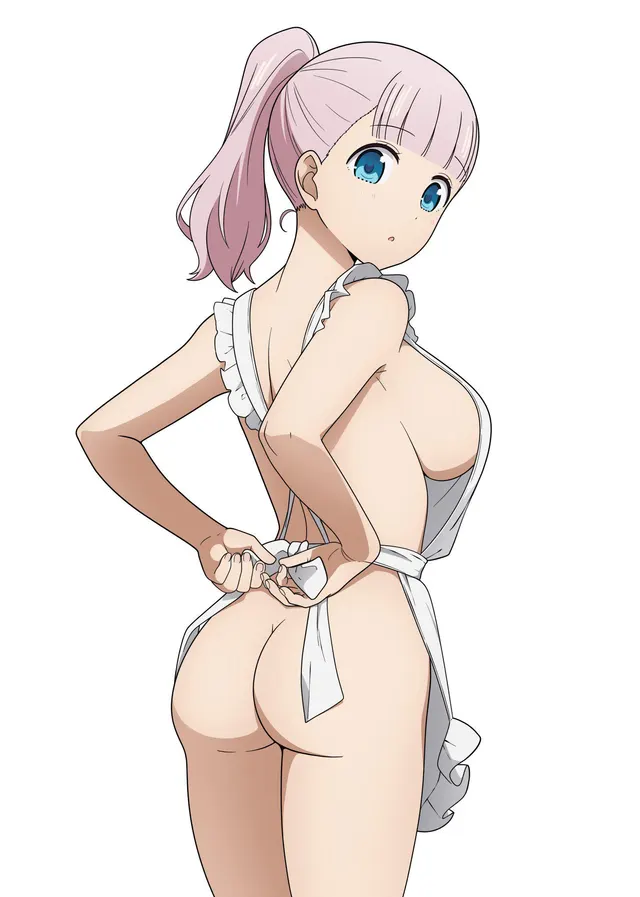 Sexy Chika wearing a naked apron (Coro_Fae) [Kaguya sama]