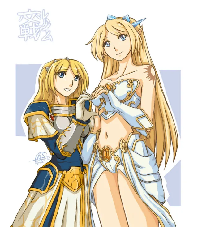 Janna and Luxanna [League of Legends]