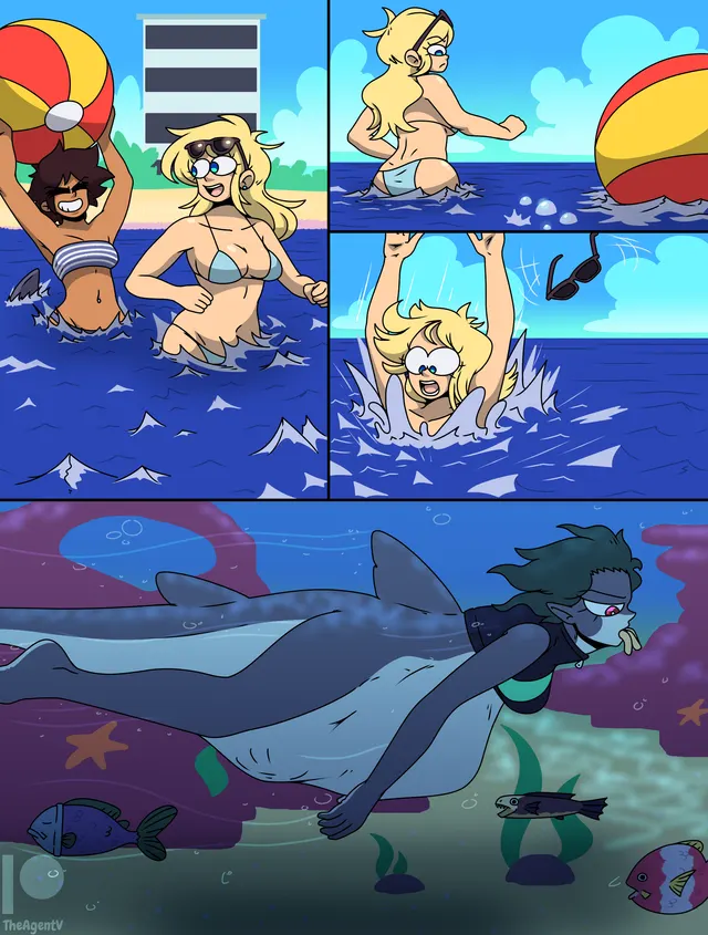 {image} Hungry Shark [F/FF] [Patreon Reward] [Original Character] (AgentV)