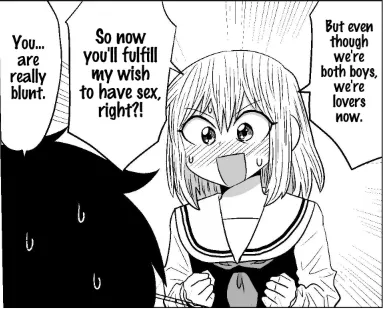 He's a boy, after all