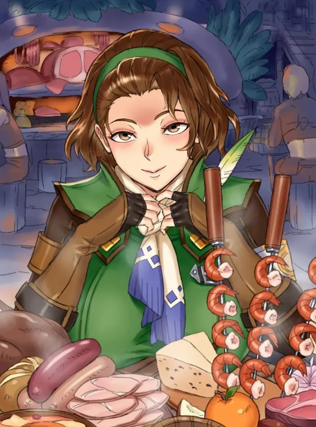 Those eyes tell me she's interested in a different sausage