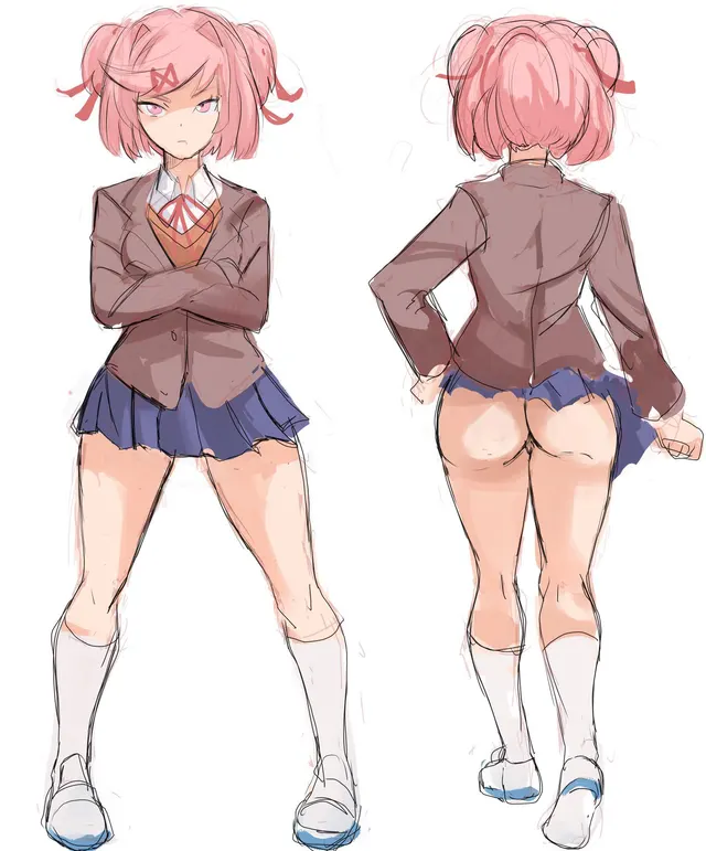Thiccsuki drawn by me