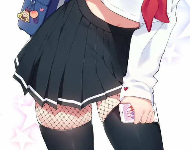 Fishnets and thigh highs