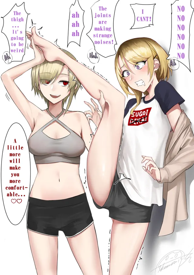 C'mon, boi. Stretch. This will get likes