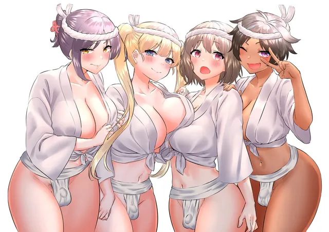 4 small and busty girls