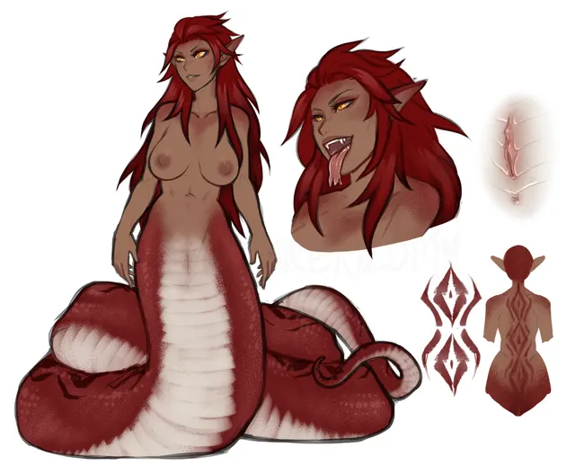 Dark-skinned lamia