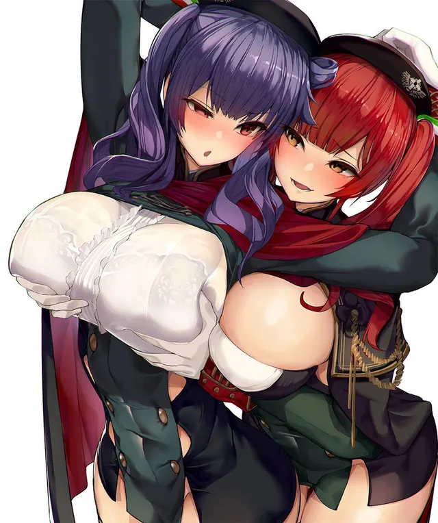 Zara Squeezing Pola’s Tiddies [Azur Lane]