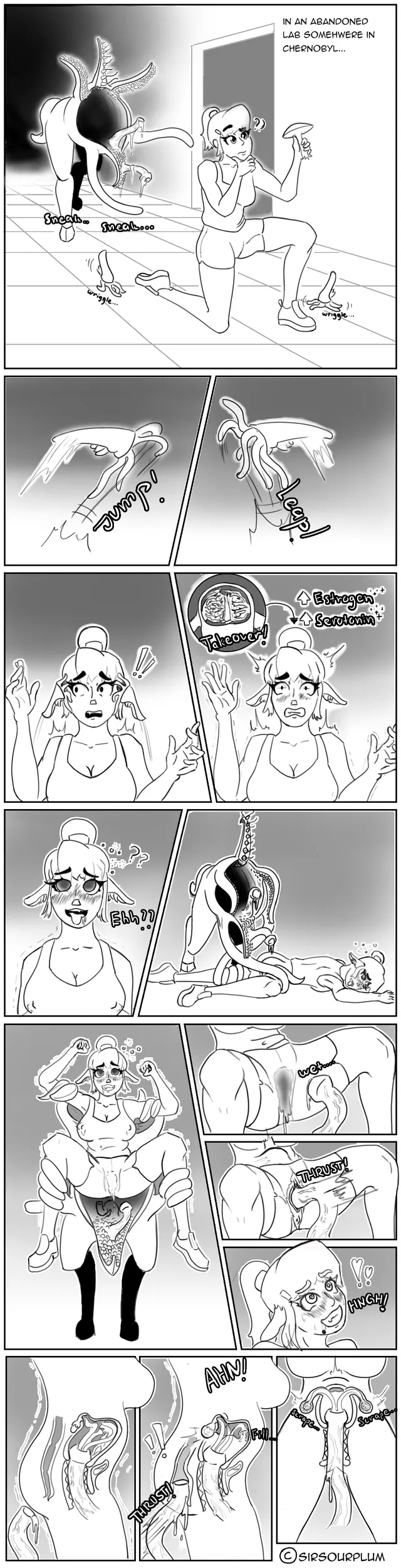 The abandoned lab [female ->centaur] (OC)