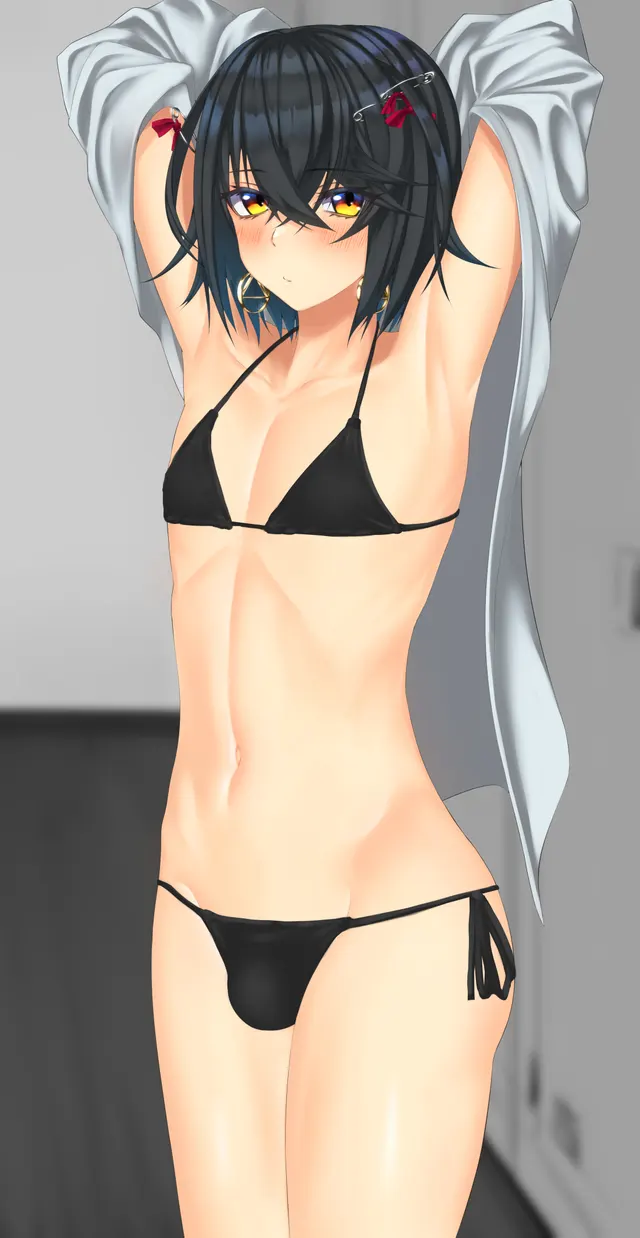 Bois can wear bikini too