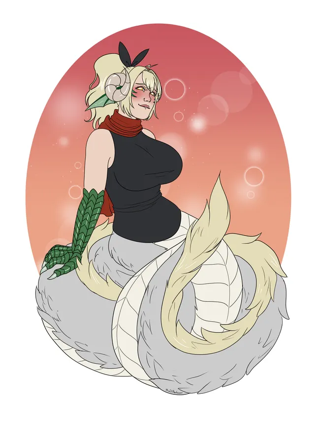 Bunyip/Ryu commission! Art by me, message me if you're interested