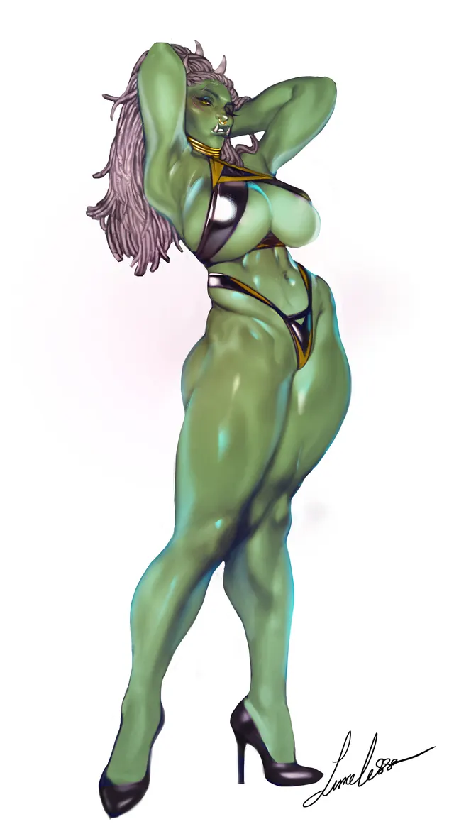 Toned Orc Lady (allofthelewds)