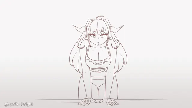 A dragon girl wants to show you something nice