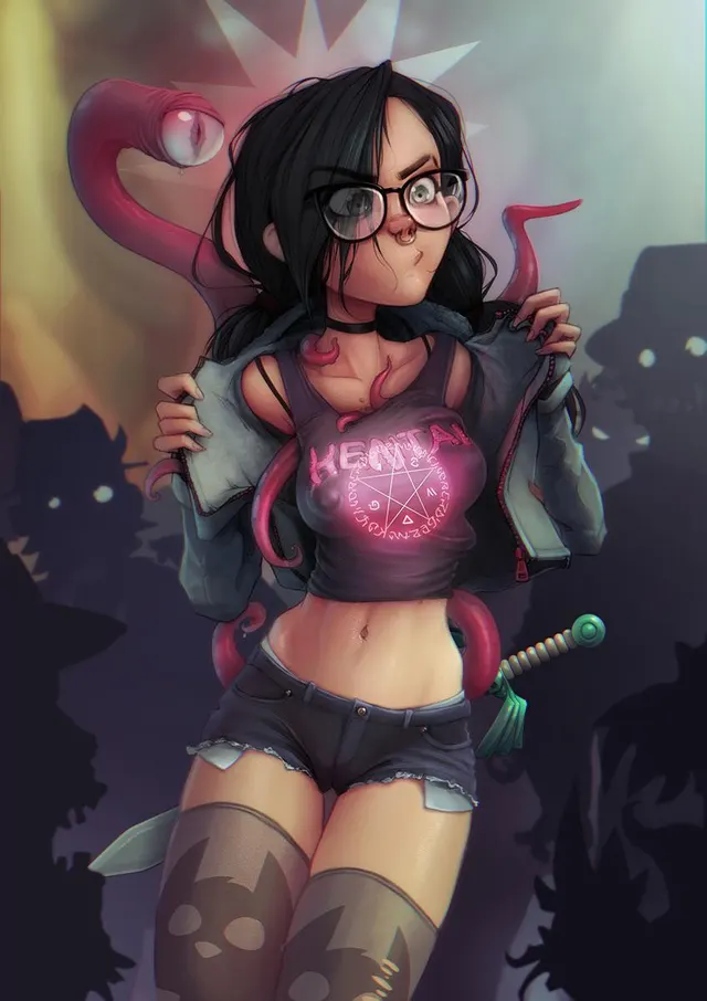 Her Entourage everywhere they go ♥️ “female” (Artist: KrakenKatz) (also one of my favourite artists)