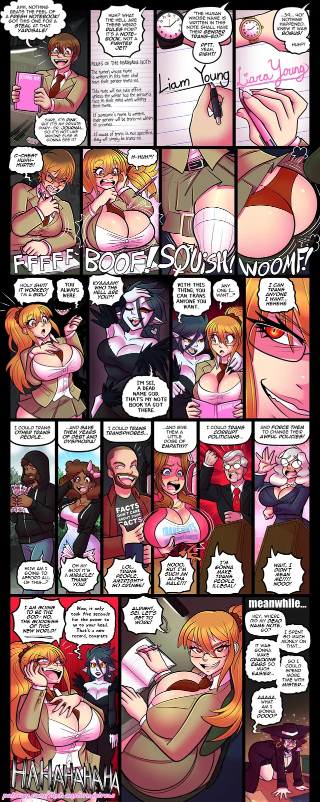 "Ms. Nov 2nd: Dead Name Note" by theTransformistress