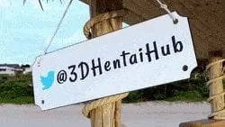 Hibiki Bikini Maid riding into sunset