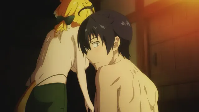 Nude Roxanne, Fondle her boobs [isekai meikyuu de harem wo]