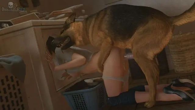Dog breeds Juli with a sloppy creampie while she is busy (darktronicsfm) [The Evil Within]