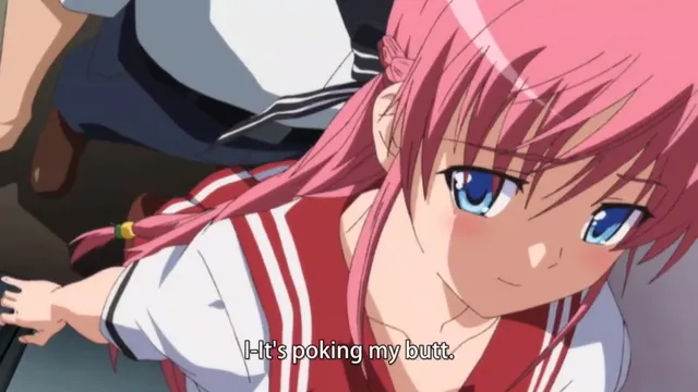 I-Its Poking my Butt...