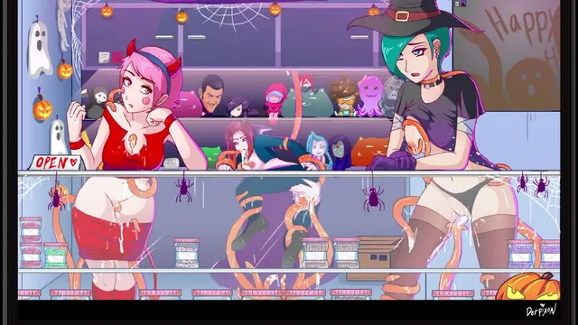 Female shopkeepers getting fucked by their tentacle customer again (Derpixon)