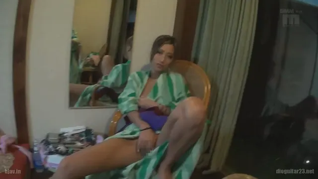 Aika relaxing in between scenes