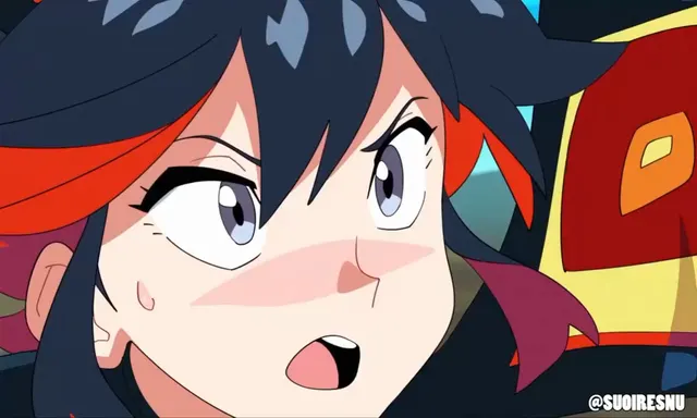 Cumming in Ryuko's mouth
