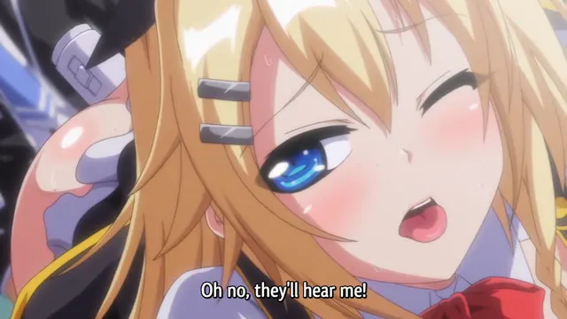 Blonde Witch tries to keep a dildo in her ass