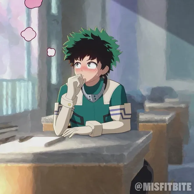 Ochako Uraraka and Izuku Midoriya (Misfitbite)